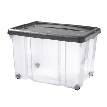 PUZZLE BOX WITH SNAP-ON LID AND WHEELS | 60 L
